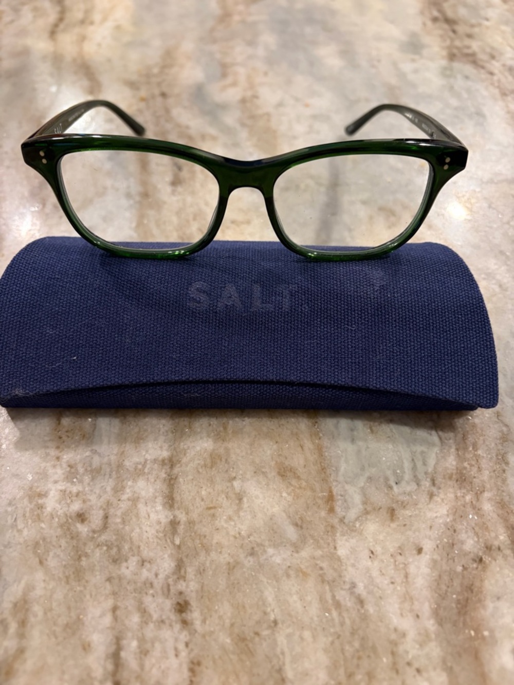 SALE Green Women's Eyeglasses Frame with branded case, model MACKAY 51
